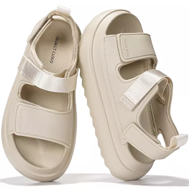 PROJECT CLOUD Platform sandals for women Womens sandals with soft insole