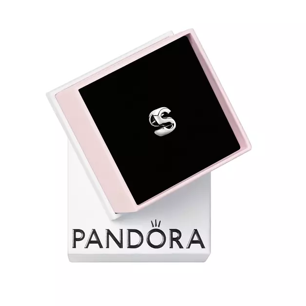 Pandora Letter W Alphabet Charm - Compatible Moments - Gift for Her - Made with Sterling Silver - with Gift Box