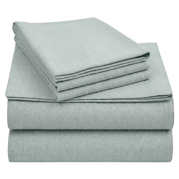 California Design Den Luxury 100% Cotton Flannel Queen Bed Sheet Set