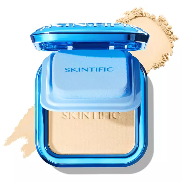 SKINTIFIC Ultra Cover Powder Foundation For Oily Skin 01 Vanilla