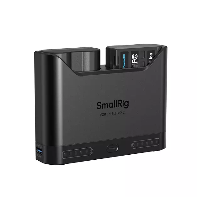 SMALLRIG EN-EL15c Battery Set for Nikon, Real 1940mAh, 2H 22.5W Dual Slot