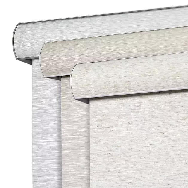 Joydeco Cordless Blackout Roller Shade, Zero-Gap Top, 33.5"W x 72"H, Cream