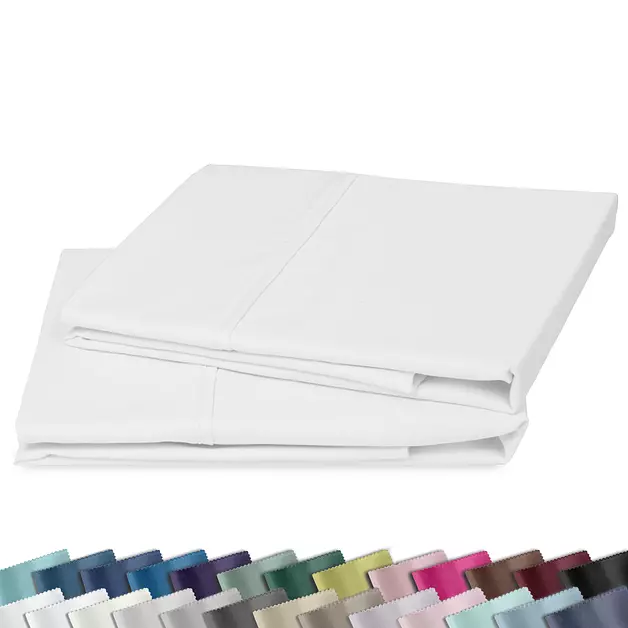 California Design Den 2-Pack Pillowcases King, 100% Cotton Sateen