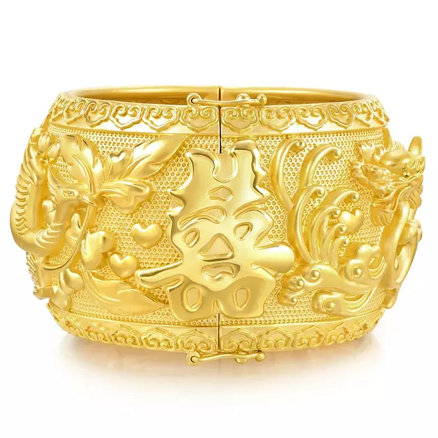 CHOW SANG SANG 999.9 24K Pure Gold Bangle Price-by-Weight 39.3g