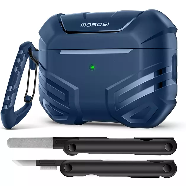 MOBOSI for AirPods Pro 2 Case, Fit for MagSafe, Bright Blue