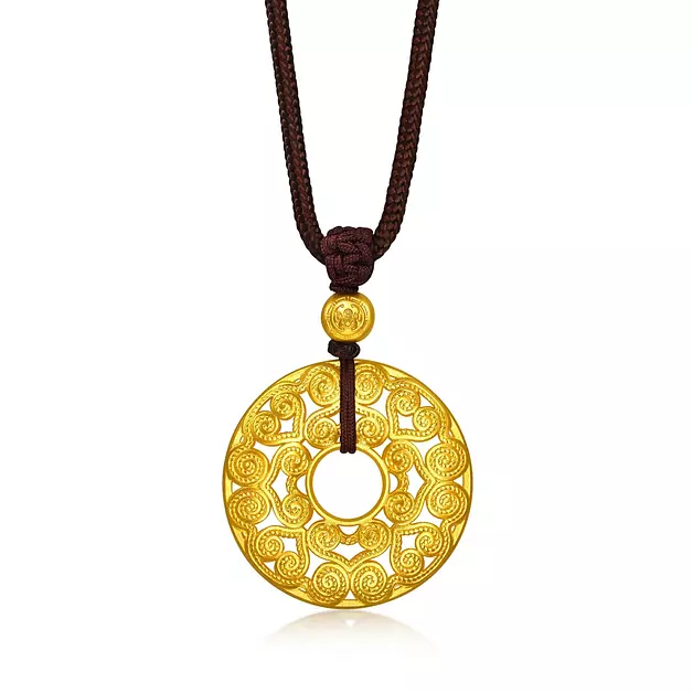 CHOW SANG SANG 999.9 24K Pure Gold Necklace Price-by-Weight 17.96g