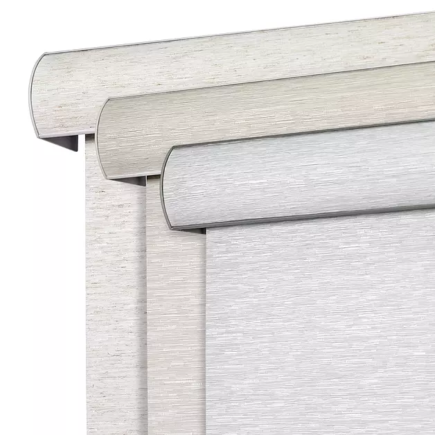Joydeco Cordless Blackout Roller Shade, Zero-Gap Top, 28" W x 64" H, Grey