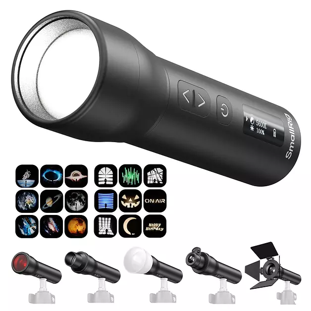 SmallRig RF 05B Portable LED Photography Flashlight, Zoomable Video Light