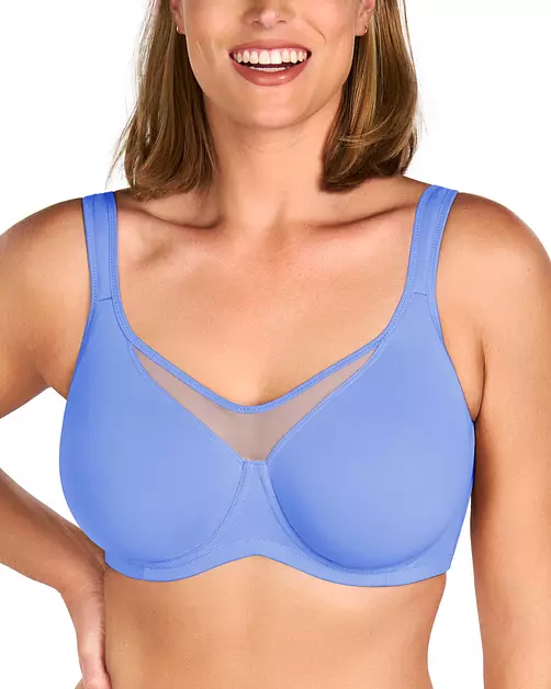 HSIA Minimizer Bras for Women, Full Coverage Coolcomfort Plus Size Bra Blue