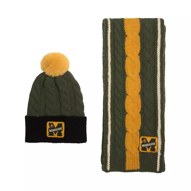 Marvel Spider-Man Great Power Great Responsibility Adult 2-Pack Cable Knit Beanie & Scarf Set