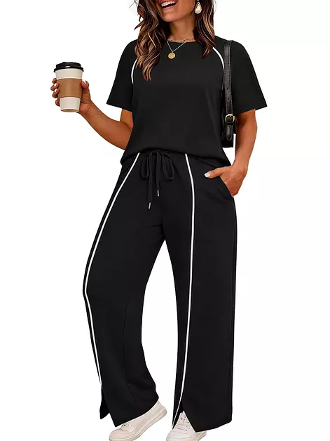 Chulianyouhuo Plus Size 2 Piece Sets Women Summer Travel Outfits
